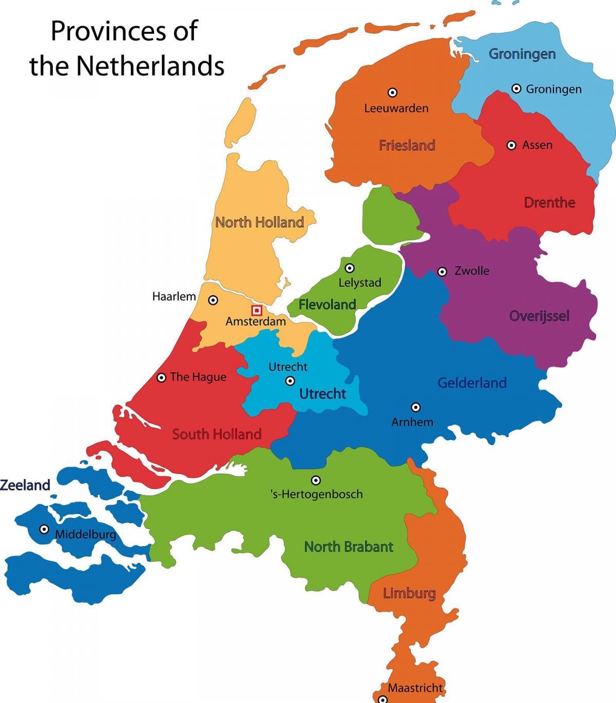 Mappa dello stato dei Paesi Bassi